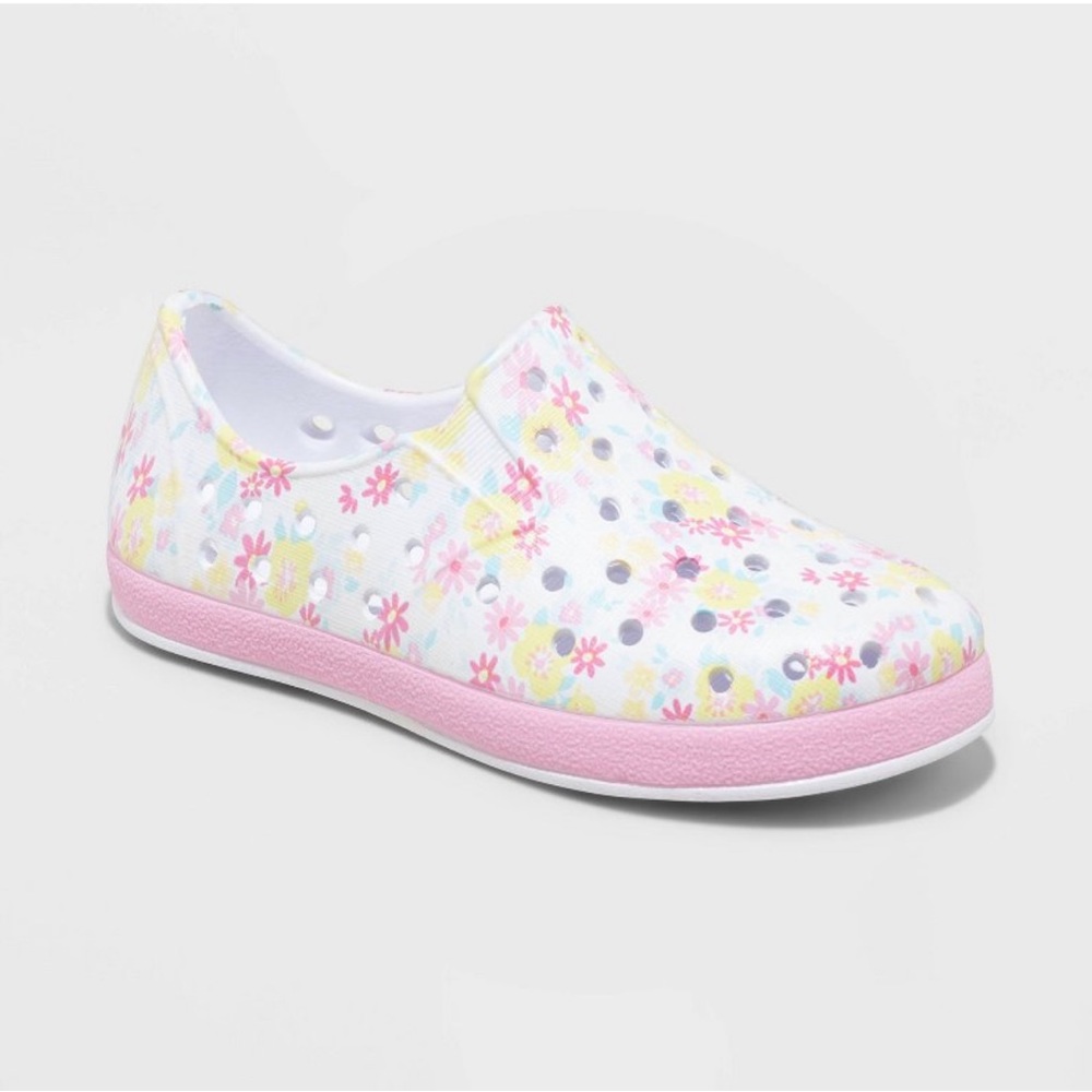 NWT Cat & Jack Girls Jese Floral Print Slip On Shoes - Picture 4 of 5